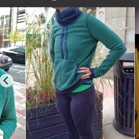 Lululemon- Avenue Pullover- GreenBean/Inkwell- ~Sz 12 (No Size Dot) - Picture 14 of 17